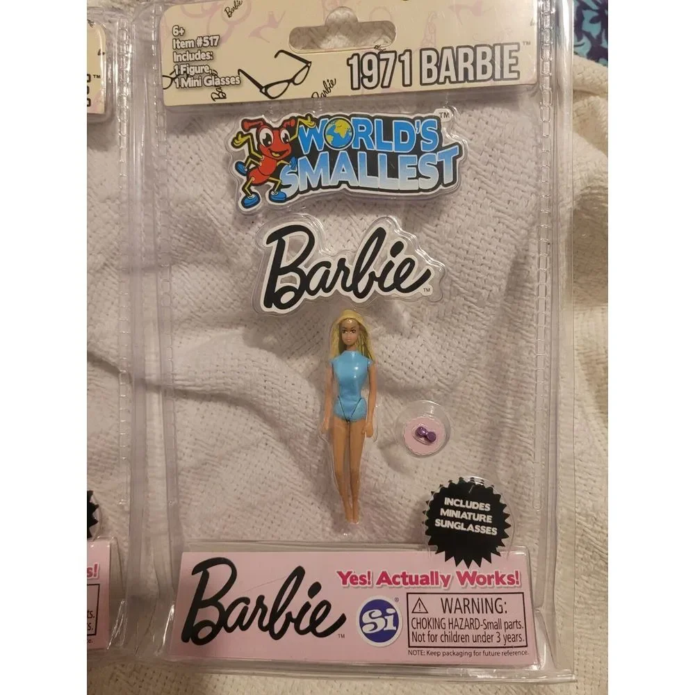 Worlds Smallest Barbie Set of 2- 1959 and 1971 - Item #517- 2017 Brand New‎